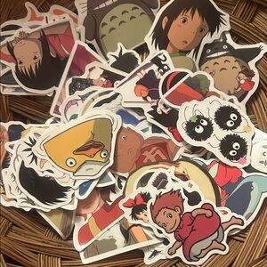 50-100 Anime Character Sticker Set